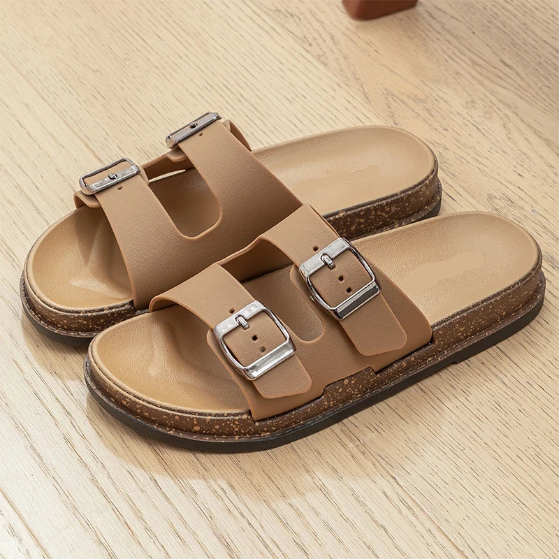 Dam Sandaler Med Spännen