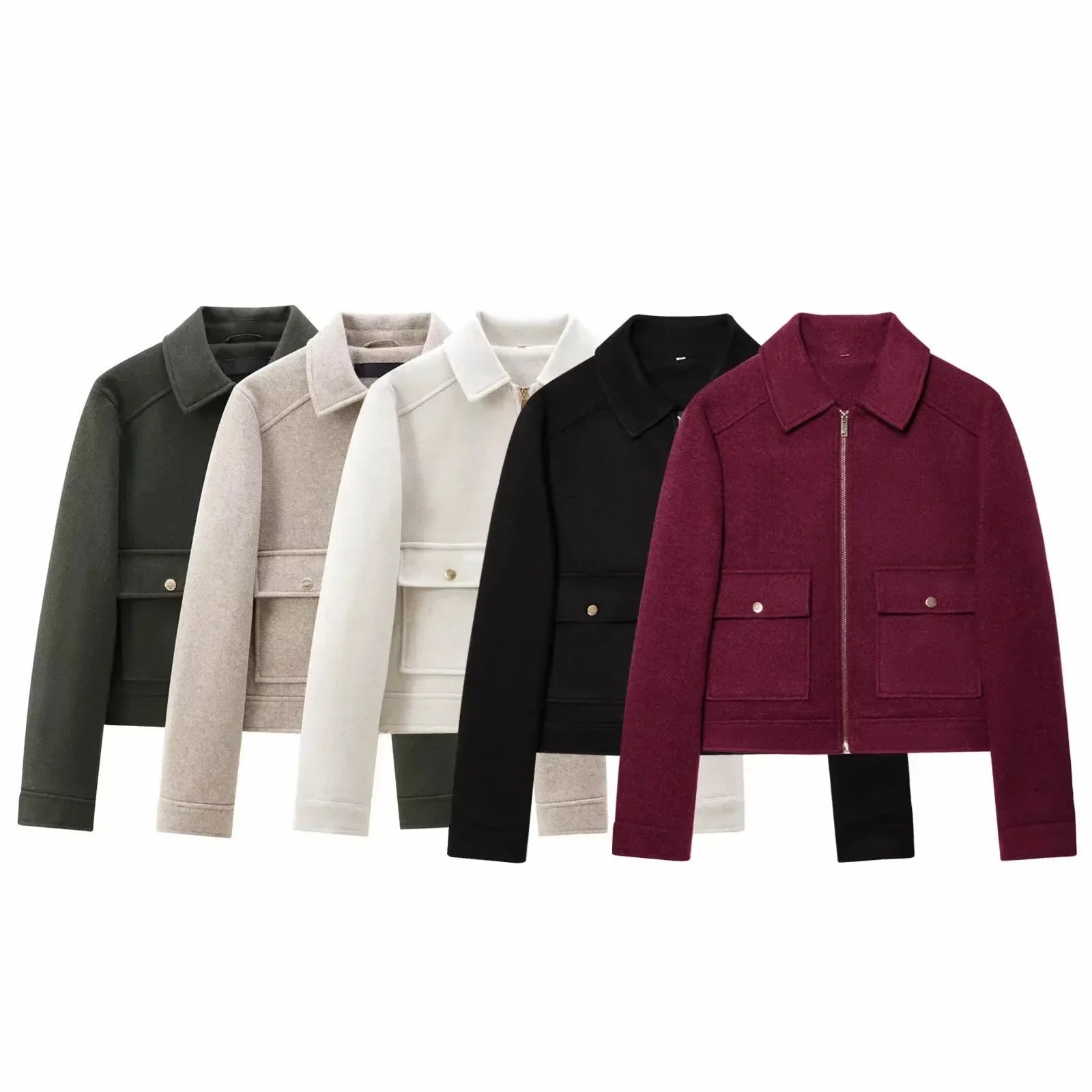 Dam Jacka Cropped Dragkedja