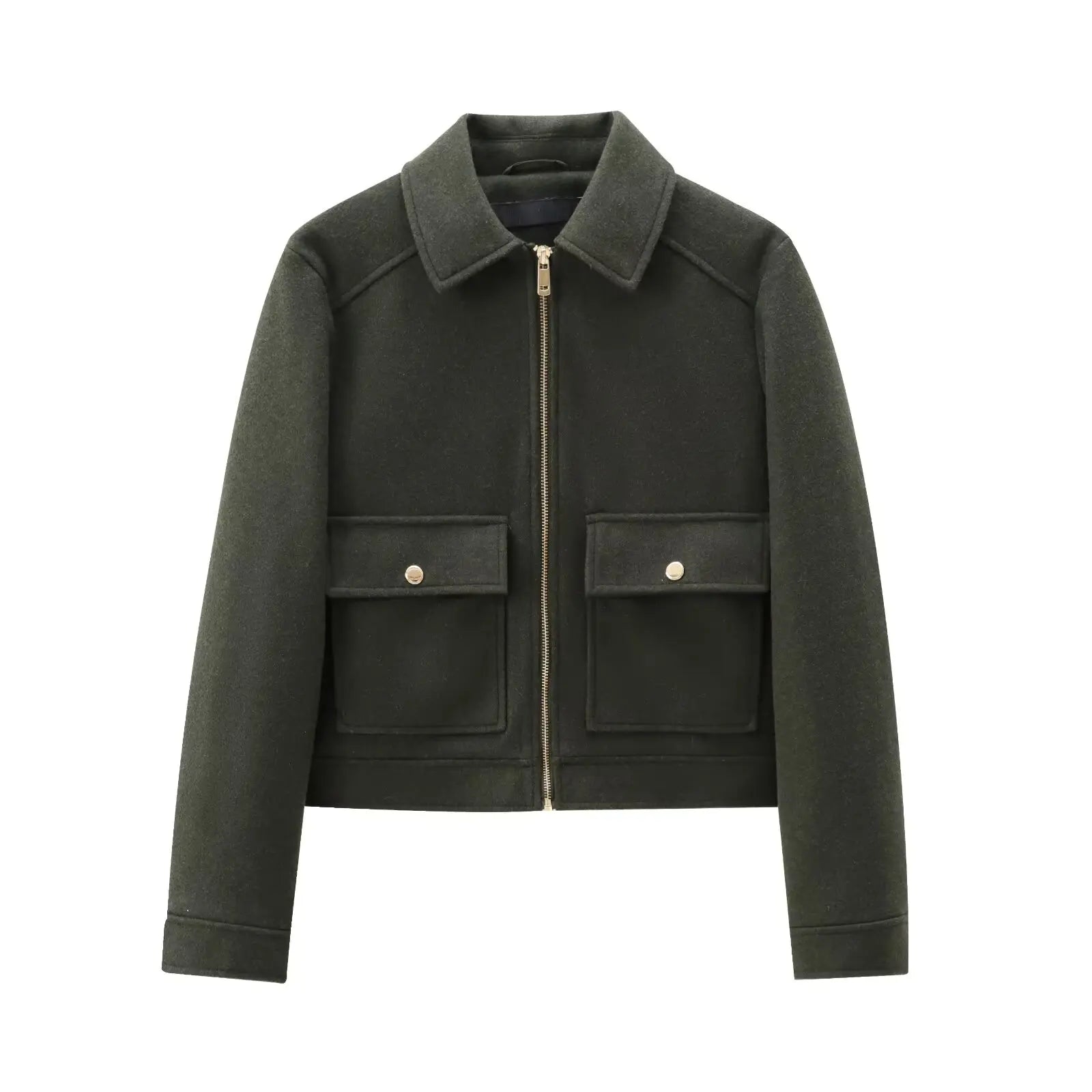 Dam Jacka Cropped Dragkedja