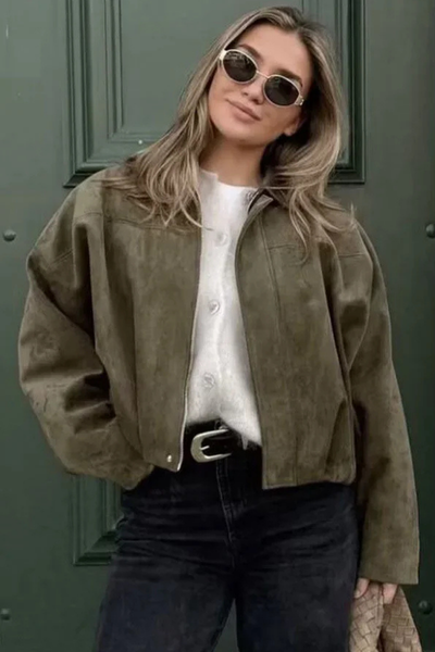 Dam Skinnjacka Oversized